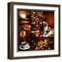 Coffee Collage-Subbotina Anna-Framed Art Print