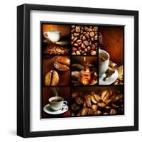 Coffee Collage-Subbotina Anna-Framed Art Print