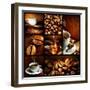 Coffee Collage-Subbotina Anna-Framed Art Print