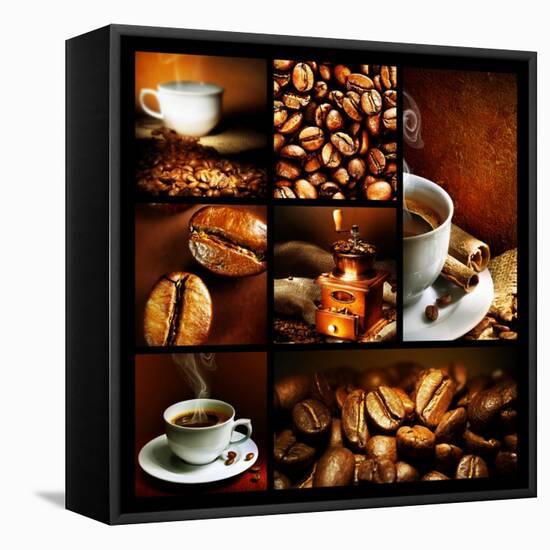 Coffee Collage-Subbotina Anna-Framed Stretched Canvas
