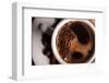 Coffee Crema in White Cup-null-Framed Art Print