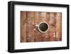 Coffee Cup And Business Plan-null-Framed Art Print