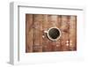 Coffee Cup And Business Plan-null-Framed Art Print