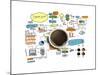 Coffee Cup & Business Strategy-null-Mounted Art Print