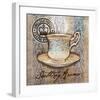 Coffee Cup I Aroma-Alan Hopfensperger-Framed Art Print