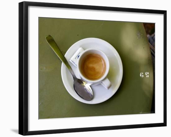 Coffee Cup, Luxemburg Gardens, Paris, France-Michele Molinari-Framed Photographic Print