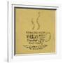 Coffee Cup Of Words-alanuster-Framed Art Print