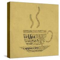 Coffee Cup Of Words-alanuster-Stretched Canvas