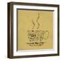 Coffee Cup Of Words-alanuster-Framed Art Print