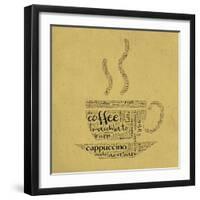 Coffee Cup Of Words-alanuster-Framed Art Print