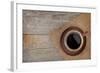 Coffee Cup on Wooden Table-karandaev-Framed Photographic Print