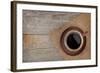 Coffee Cup on Wooden Table-karandaev-Framed Photographic Print