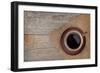 Coffee Cup on Wooden Table-karandaev-Framed Photographic Print