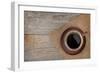 Coffee Cup on Wooden Table-karandaev-Framed Photographic Print