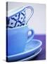 Coffee cups and saucers-null-Stretched Canvas