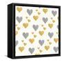 Coffee Cuties Pattern I A-Pela Studio-Framed Stretched Canvas