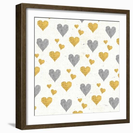 Coffee Cuties Pattern I A-Pela Studio-Framed Art Print