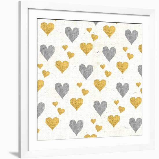 Coffee Cuties Pattern I A-Pela Studio-Framed Art Print