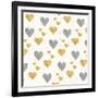 Coffee Cuties Pattern I A-Pela Studio-Framed Art Print