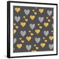 Coffee Cuties Pattern I B-Pela Studio-Framed Art Print