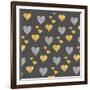 Coffee Cuties Pattern I B-Pela Studio-Framed Art Print