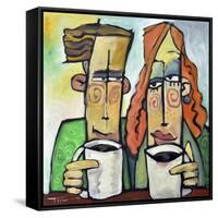 Coffee Date-Tim Nyberg-Framed Stretched Canvas