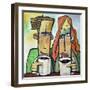 Coffee Date-Tim Nyberg-Framed Premium Giclee Print