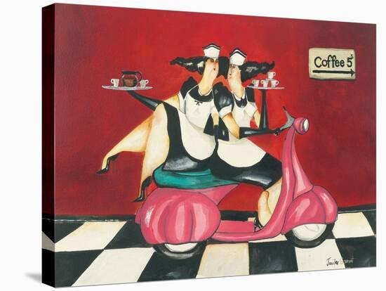 Coffee Delivery-Jennifer Garant-Stretched Canvas