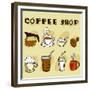 Coffee Design Elements-jackrust-Framed Premium Giclee Print