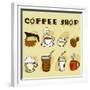 Coffee Design Elements-jackrust-Framed Premium Giclee Print