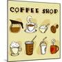 Coffee Design Elements-jackrust-Mounted Premium Giclee Print