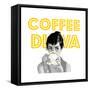 Coffee Diva-null-Framed Stretched Canvas