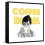 Coffee Diva-null-Framed Stretched Canvas