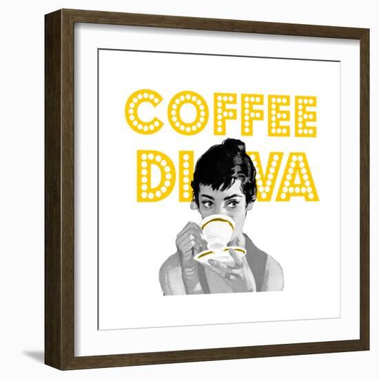 Coffee Diva-null-Framed Giclee Print