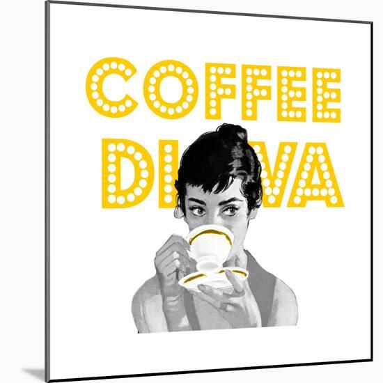 Coffee Diva-null-Mounted Giclee Print