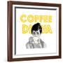 Coffee Diva-null-Framed Giclee Print