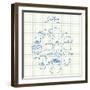 Coffee Doodles - Squared Paper-kytalpa-Framed Art Print