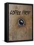 Coffee First-Tina Lavoie-Framed Stretched Canvas