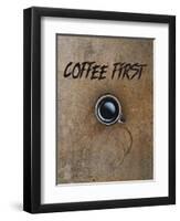 Coffee First-Tina Lavoie-Framed Giclee Print