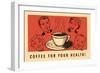 Coffee for Your Health, Drawings-null-Framed Art Print