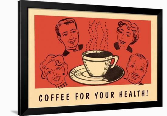 Coffee for Your Health, Drawings-Found Image Press-Framed Giclee Print