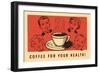 Coffee for Your Health, Drawings-Found Image Press-Framed Giclee Print