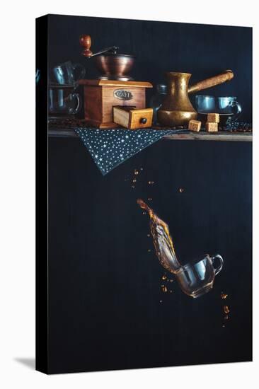 Coffee From The Top Shelf-Dina Belenko-Stretched Canvas