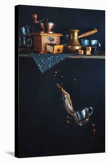 Coffee From The Top Shelf-Dina Belenko-Stretched Canvas