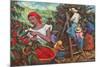 Coffee Harvest-null-Mounted Premium Giclee Print