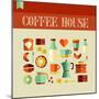 Coffee House-cienpies-Mounted Premium Giclee Print
