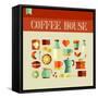 Coffee House-cienpies-Framed Stretched Canvas