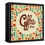 Coffee Icon Illustration-cienpies-Framed Stretched Canvas