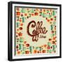 Coffee Icon Illustration-cienpies-Framed Premium Giclee Print