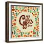 Coffee Icon Illustration-cienpies-Framed Art Print